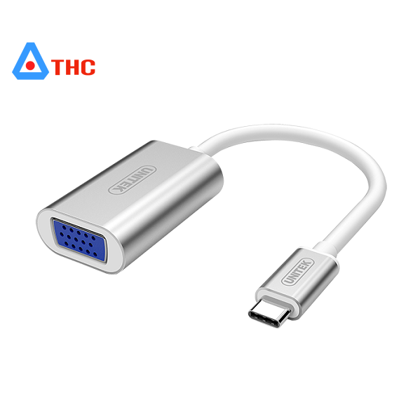 Cáp chuyển USB Type-C to VGA cổng âm Unitek